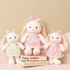 Creative Colorful Skirt Rabbit Dress Up Soft Stuffed Animal Kawaii Bunny Baby Accompany Doll Cute Plush Toy for Girl Gifts Decor