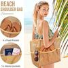 Unisex Mesh Beach Bag, Portable Shoulder Crossbody Bag For Swimming Travel Outdoor Activities