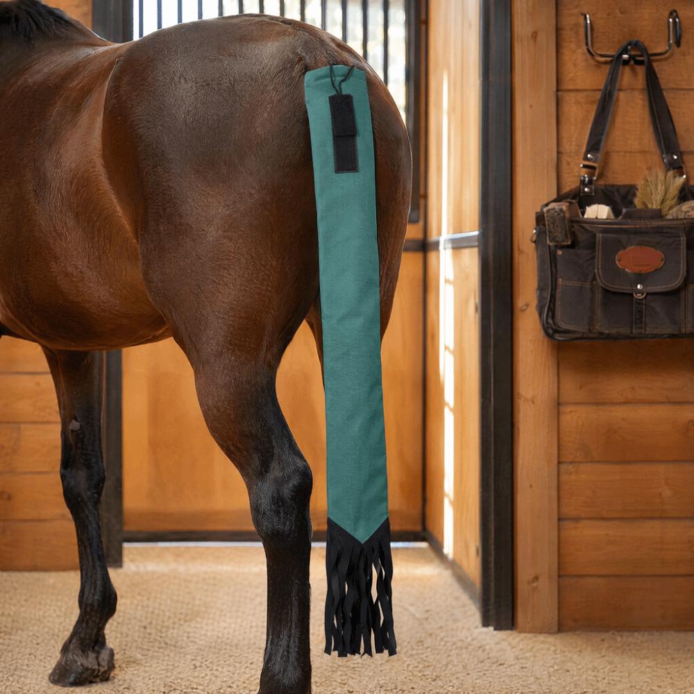 Non Woven Fabric Horsetail Guard Bag Hook And Loop Design Horse Grooming Tool Stable Use