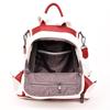 Women's Backpack Ladies Soft Leather Waterproof Multi-purpose Travel Bag Stitching Contrast Color Bags