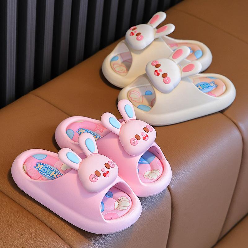 Children's Summer Cartoon Cute Non-slip Indoor Bathing Soft-soled Slippers for Girls, Baby Slippers