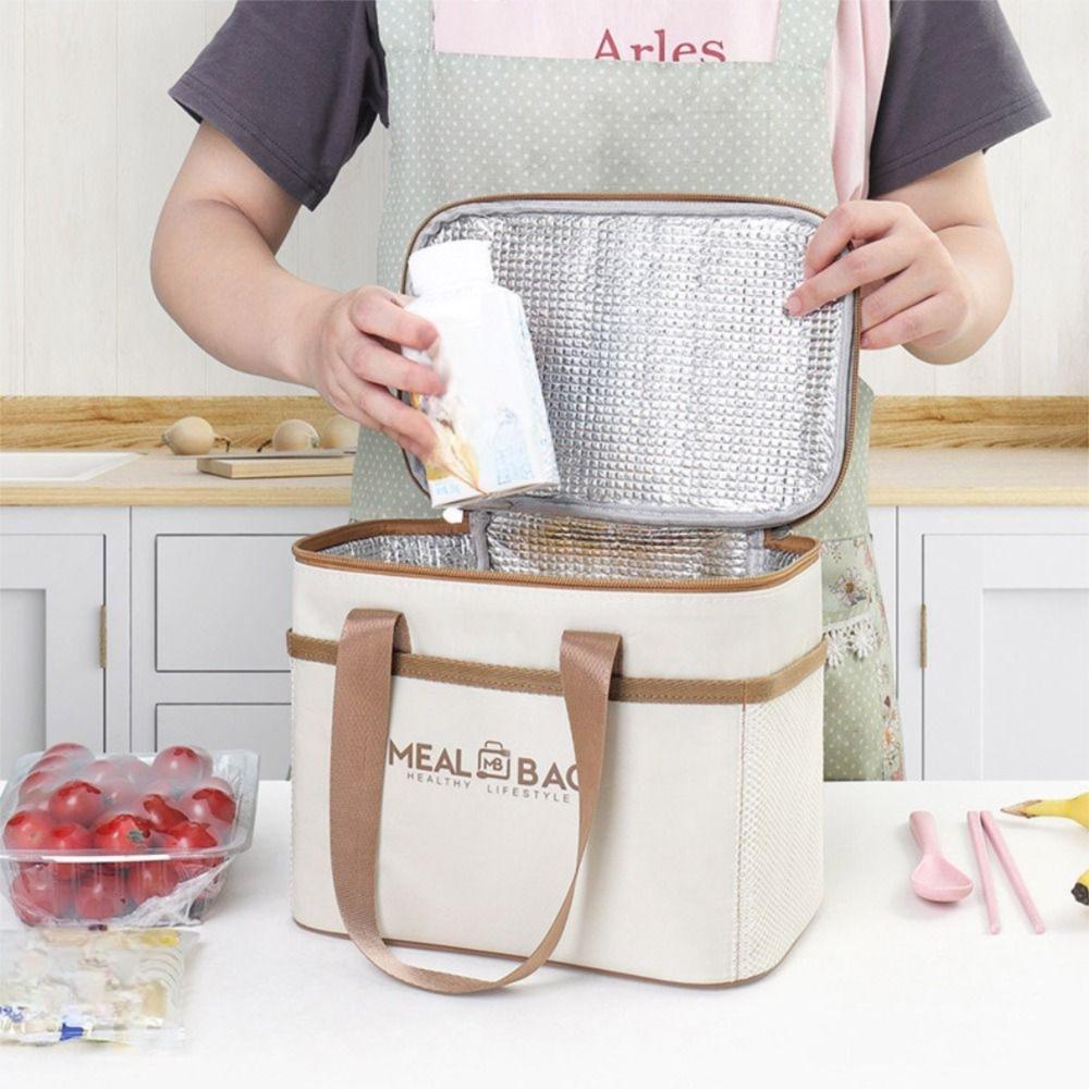 Aluminum Foil Lunch Box Storage Bag Thickened Insulated Thermal Insulation Bag Thermal Large Capacity Food Thermal Bag Picnic