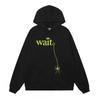 Unisex Oversized Hooded Sweatshirt With Foil Print Streetwear Casual Pullover Men Women Winter