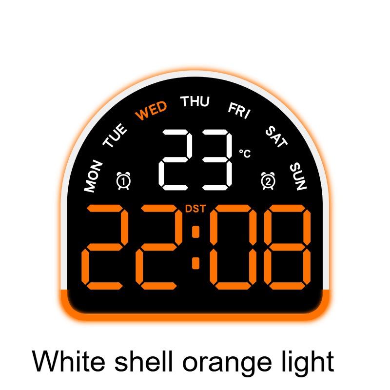 Nordic LED Display Electronic Alarm Clock Creative Ambient Light Multi-functional Decorative Table Clock Bedroom Wake-up Watch