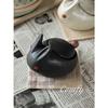 Country Goods Rabbit Pot Black Seasoning Container Sugar Pot Kitchen