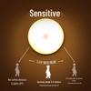 LED Motion Sensor Bedside Lamp: Rechargeable, Magnetic, Voice-Controlled Smart Night Light with Human Body Induction for Bedroom and Cabinet Use.