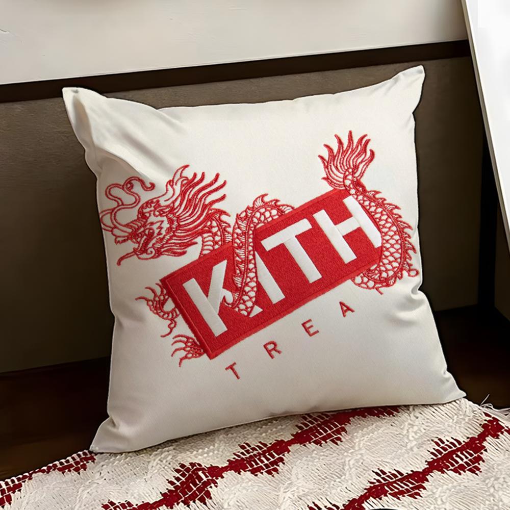 Classic Logo KKITH Cushion Cover Reversible Soft Durable Pillow Cover Home Car MultiScene Use for Daily Comfort