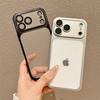 Luxury Translucent TPU Matte Plating Shockproof Soft Case For iPhone 17 Air 16 E 15 14 13 12 11 Pro Max Plus Lens Protect Cover