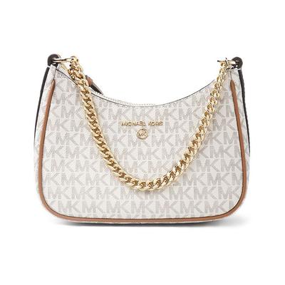 Mk Jet Set Charm Monogramm-Canvas und Leder Umhängetasche Damen Umhängetasche Vanille-Weiß 32H1GT9C1B-VANILLA-ACORN