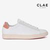 Clae Women Bradley California White Leather Sneakers Scef231br00