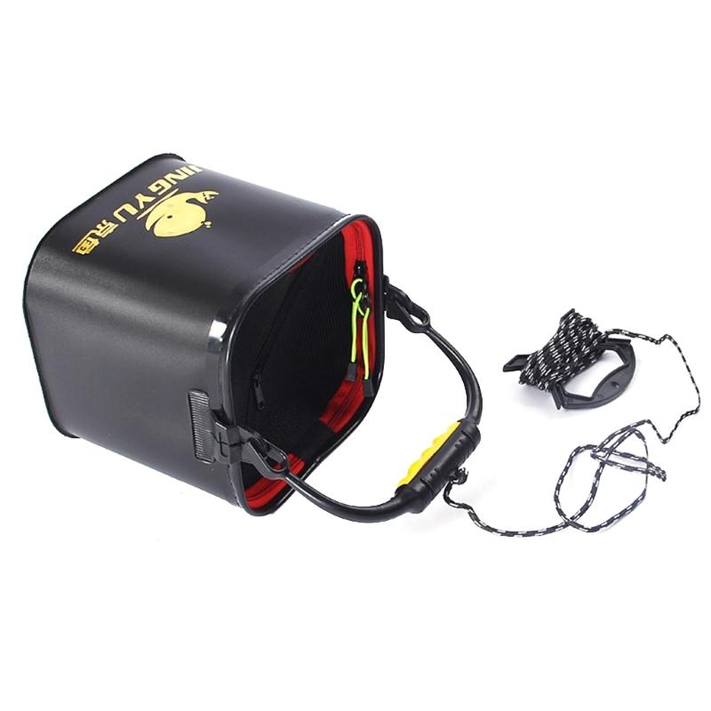 Fishing Bucket Folding Collapsible Bucket Multi-function Fish Live Bait-Container Fishing Accessories for Fishing Hiking