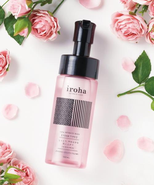Iroha Intimate Wash Foam Type Cleanser Damask Rose & Geranium Scent