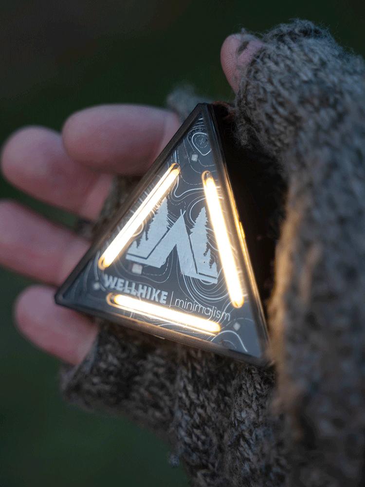 LED High Visibility Warning Light with 4 Lighting Modes Camping Backpack Light Adjustable Brightness Waterproof for Night Safety