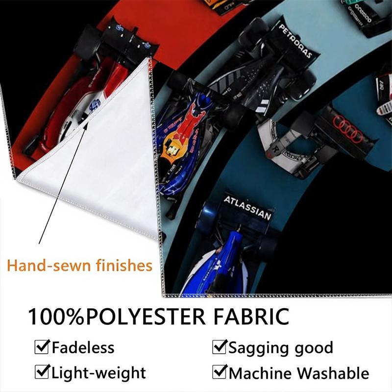 F1 Cars Pattern Wall Tapestry Aesthetic Wall Hanging Printed Fabric Blanket Decorative Tapestries for Bedroom Living Room Home Decor