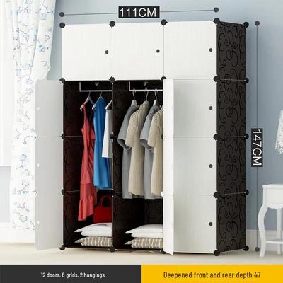 Eco-Friendly DIY Magic Cube Solid Wood Storage Wardrobe