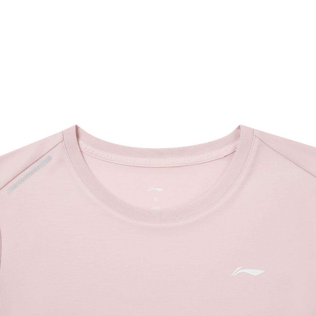 Li-Ning Ice Feel Round Neck Brand Logo Letter Casual Short Sleeve T-Shirt Women T-Shirt ATSW488-5