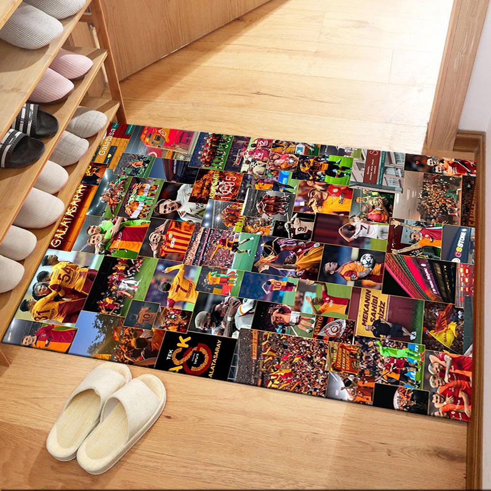 Galatasaray 95 Floor Mat Design for Foyer Game Room Balcony Hallway Anti-slip Rug Office home decor Perfect Gift for Women/Men