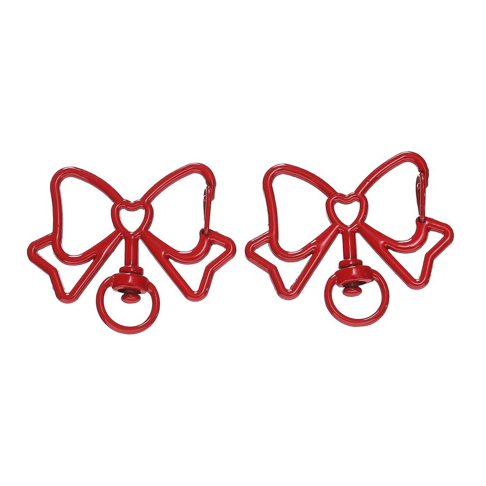 5pcs/lot Colorful Butterfly Shape Lobster Clasps Swivel Keychain Alloy Metal Key Hooks For Jewelry Making Supplies Crafts