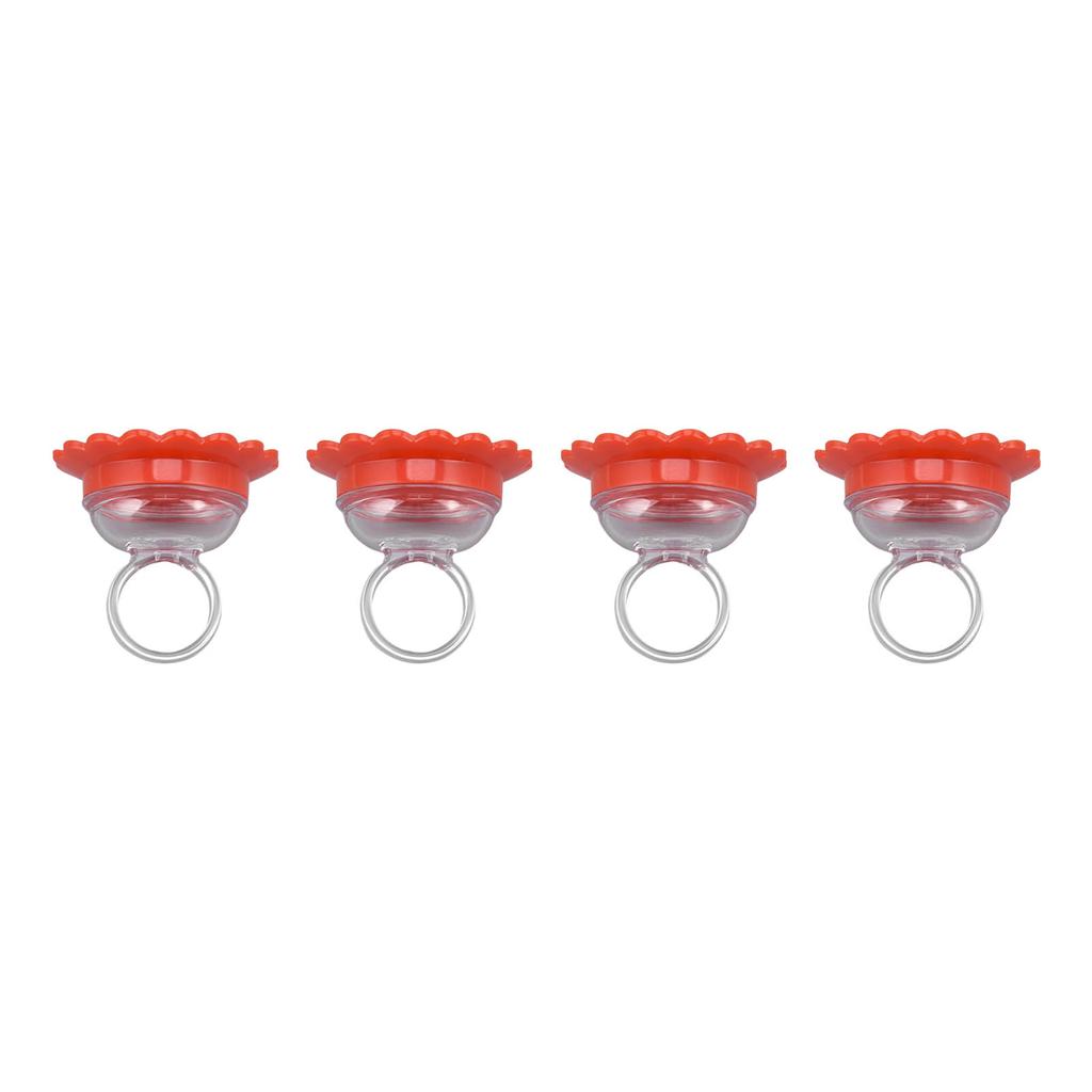 4PCS Hummingbird Ring Feeder Hand Held Get Up Close Bright Coloured Multifunction Compact for