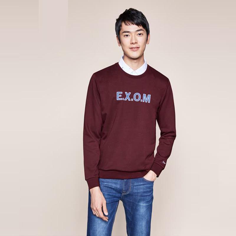 

Мужской трикотажный пуловер-свитшот облегающего кроя в стиле «двойка» 170/88A