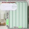 Beautiful and Simple Gray Lake Green Shower Curtain Waterproof Curtain Shower Curtain PEVA Waterproof Material Easy To Clean