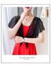 Summer Women's Versatile Chiffon Skirt and Shawl Set with Plus Size Short Sunscreen Cardigan