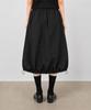 Damiswi Shirred String Balloon Midi Skirt_Black