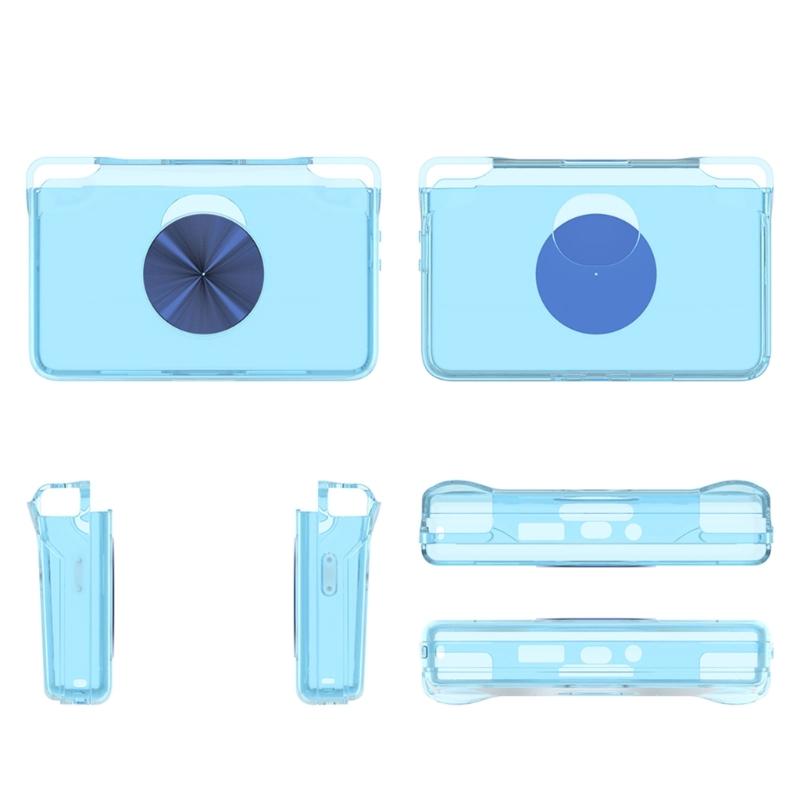 Transparent Protector Cover for Retroid Pocket Flip 2 Waterproof Scratchproof Shell Console TPU Case Gamepad Skin Sleeve