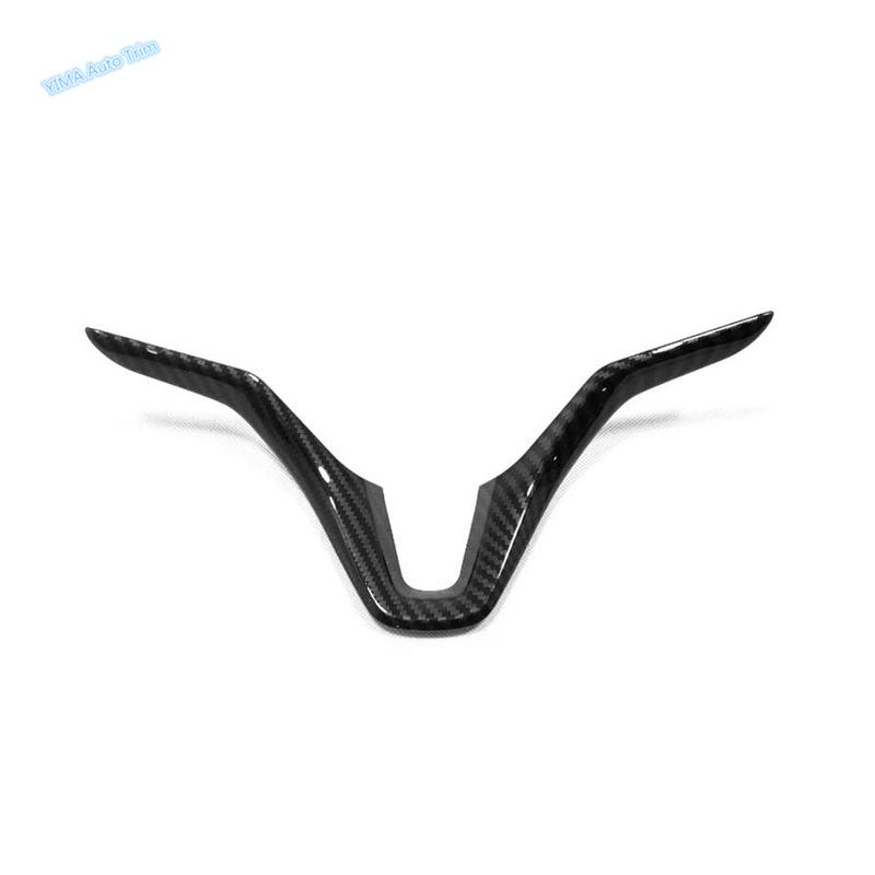 For Honda HRV HR-V Vezel 2014 - ABS Carbon Fiber Car Central Control Steering Wheel Cover Trim Frame Interior Accessories