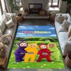 Teletubbies Customizable Name Floor Mat Suitable for Entryway Decorate Room Bedrooms Game Room Anti-slip Rug Decorate Offices Spiritual Gift
