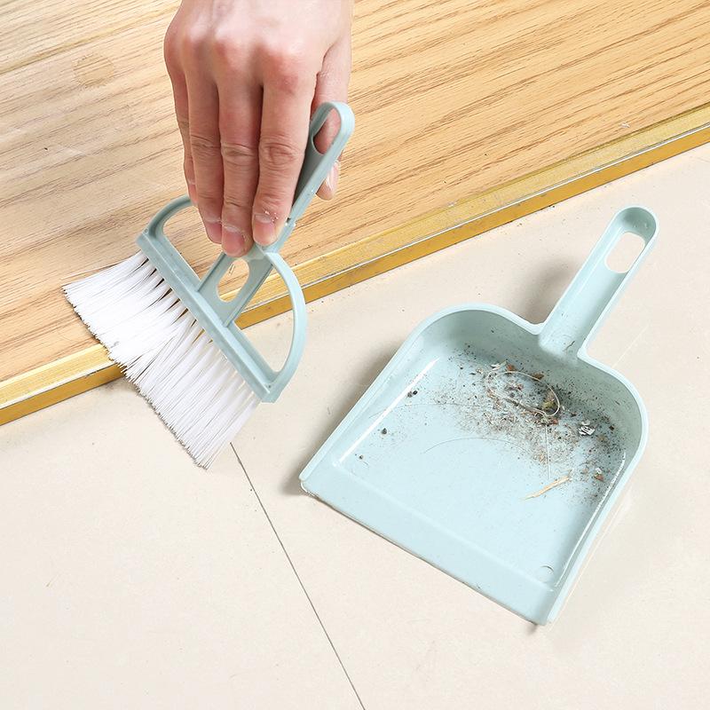 Mini Brush Small Broom Dustpans Set Desktop Sweeper Garbage Cleaning Shovel