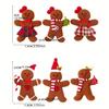 6pcs Gingerbread for Man Gnome Christmas Ornaments Traditional Polyester Hanging, Festive Holiday Decorations for Christmas,Christmas Tree Ornaments