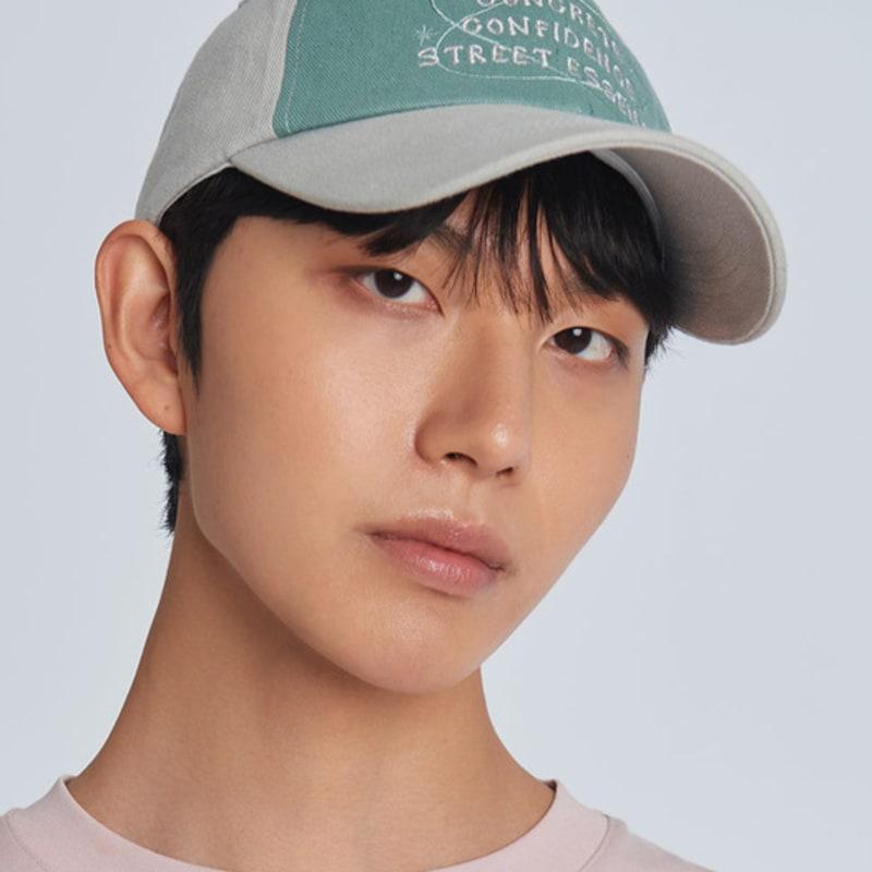 BLACK SANDS Lettering Embroidered Two-Color Ball Cap (4 colors)