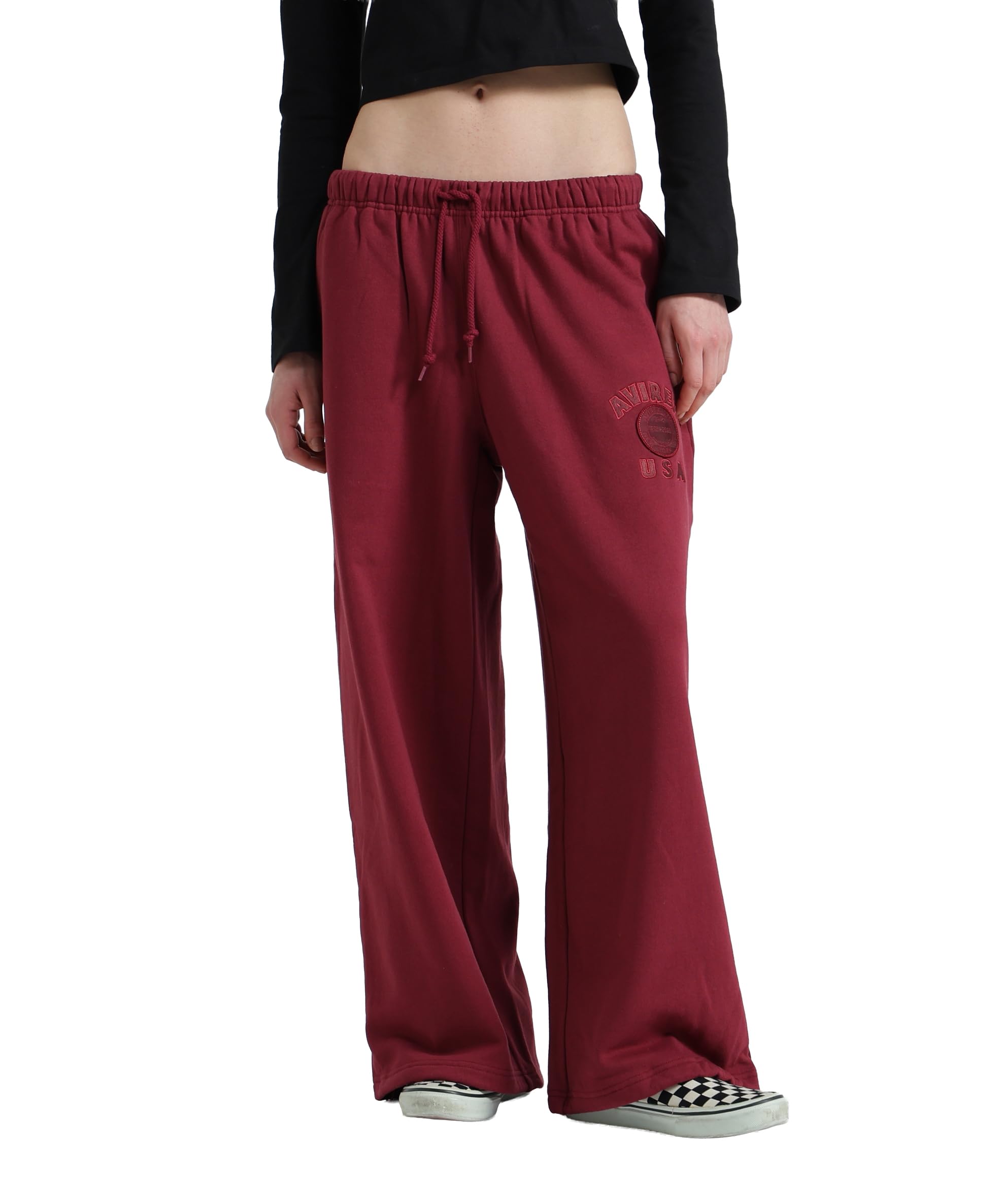 AVIREX 50th Varsity Pants Women s S 381 Burgundy 783-5210604