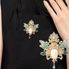 Broches Visage Elfe de Forêt Rétro pour Femmes Dames Émail Personnage de Dessin Animé Charmant Broches Pins Accessoires de Décoration Pull Manteau Cadeaux