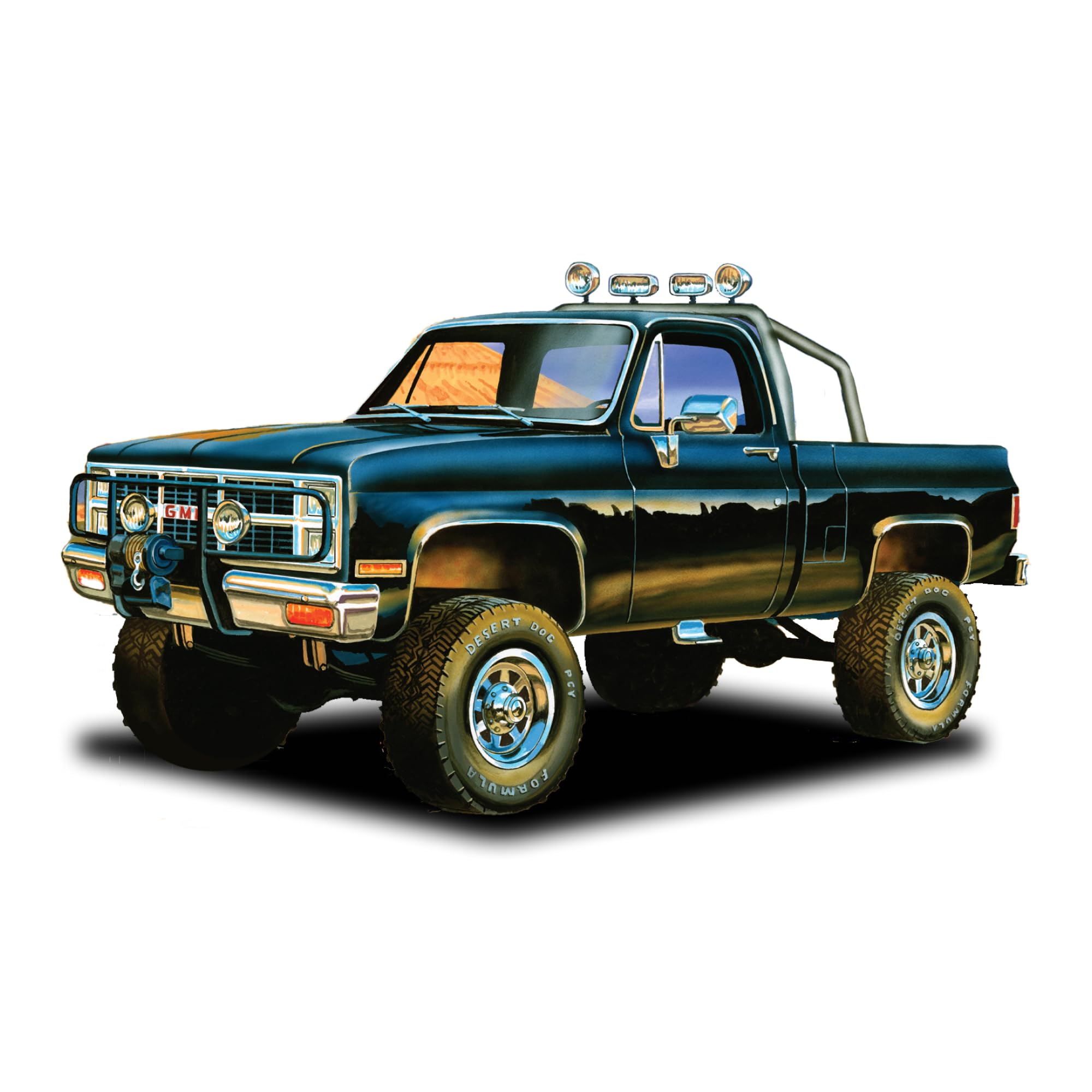 

MPC848 1984 GMC пикап 1/25 (цвет молдинга черный)