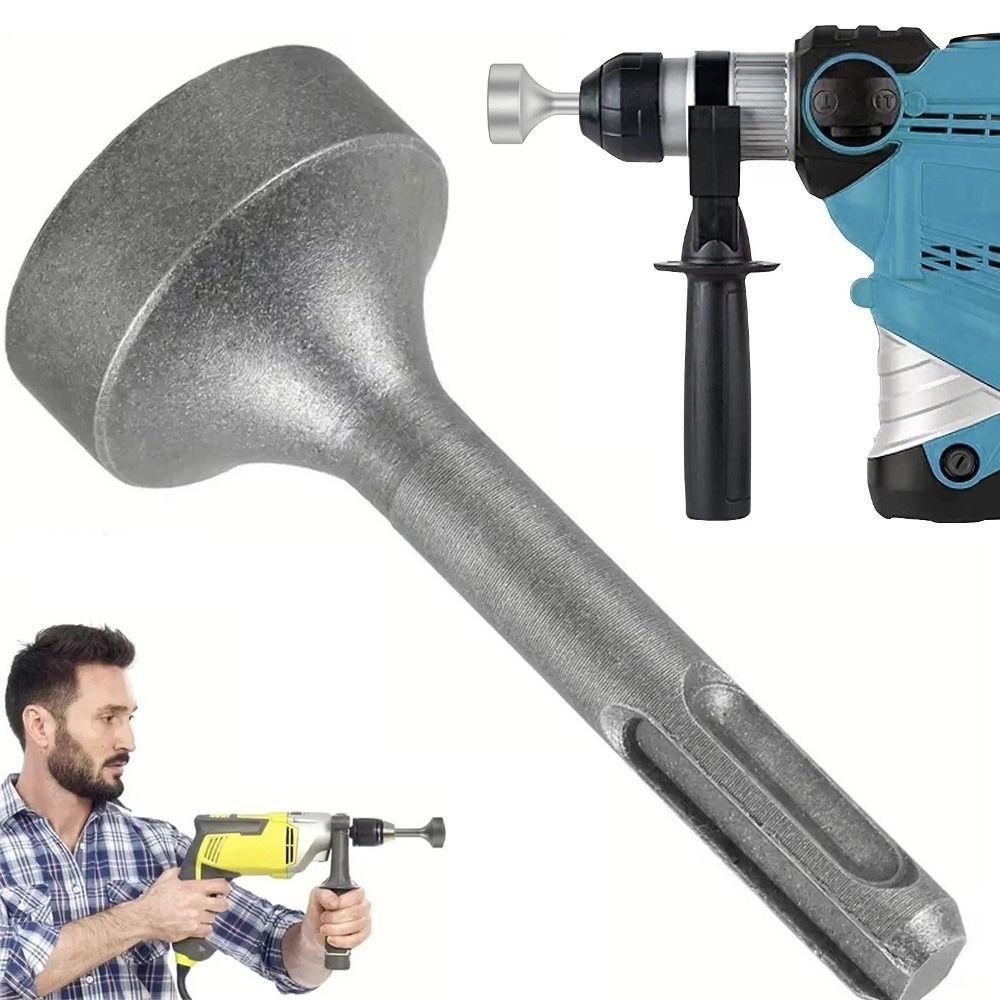 Alloy Steel Ground Rod Driver Wear Resistant Flat Head Drill Bit Driver Wide Compatibility Impact Hammer Attachment