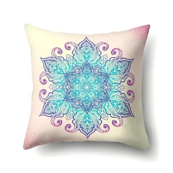 Colorful Exotic Style Abstract Geometric Bohemian Decorative Cushion Cover Square Geometry Pillowcase Home Decor Pillows Cover