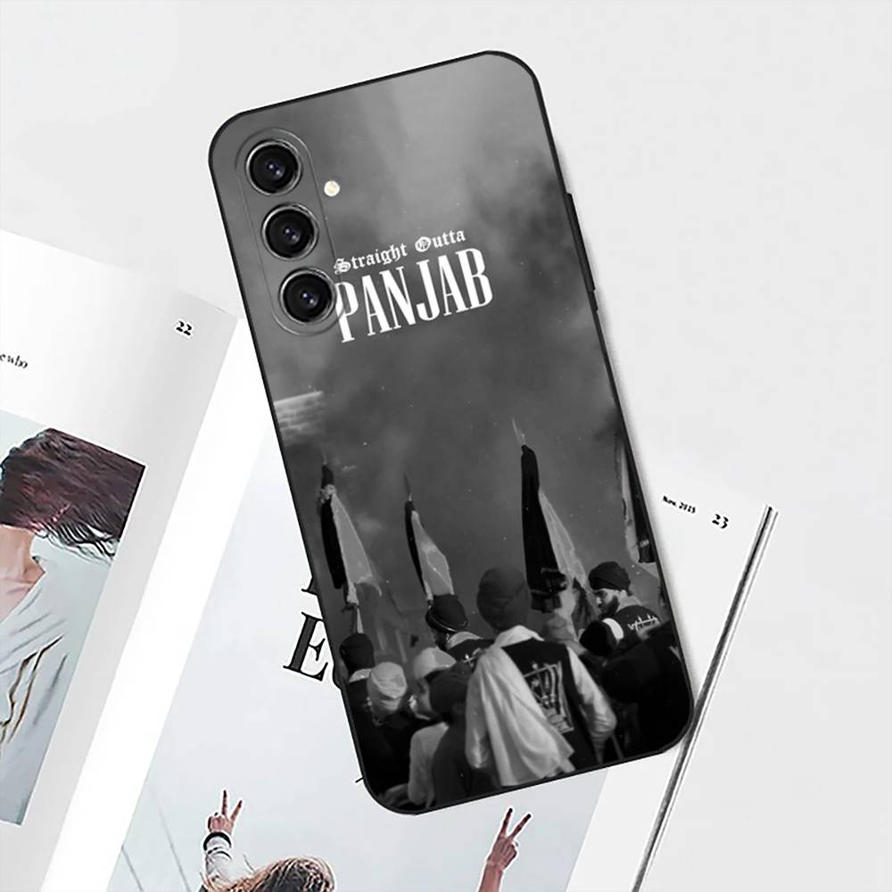 

Чехол для телефона с рисунком карты Пенджаба для Samsung S25, S24, S21, S22, S23, S30, Ultra, S20, Plus, Fe, Lite, Note, 10 Черный Мягкий Samsung S24fe