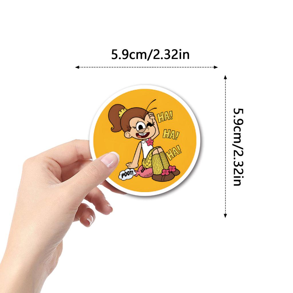55 New Styles The Loud House Cartoon Animation Graffiti Stickers Suitcase Scooter Stickers