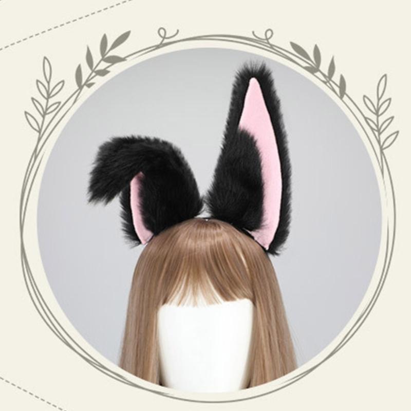 Adult Kids Cute Cosplay Anime Role Ears Shape Headband Plush Hair Hoop Makeup Photoshooting Christmas Party Headpieces
