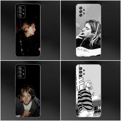 Kurt Cobain  Phone Case For Samsung S24,S23,S22,S21,S20,S10,S10E,S9 Plus FE Note 20 Ultra 10,9 Plus Black