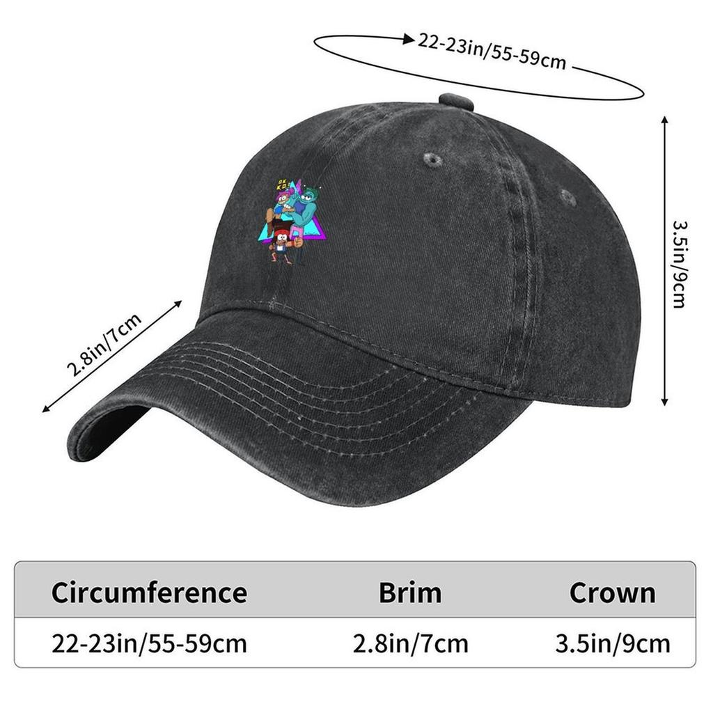 2026 K.O., Rad, And Enid Baseball Cap Fishing Hat Golf Cap Funny Hat Anime Women's Golf Clothing Men's