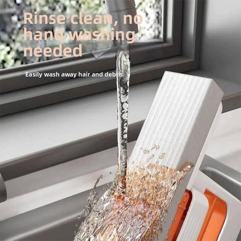 Foldable Mini Mop Table top Handheld Sponge Water Absorbing Mop Bathroom and Kitchen Cleaning Small Mop