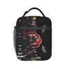 Custom N-Narutoes Akatsukis Insulated Lunch Bags for Women Men Pain Konan Deidara Sasori Portable Thermal Cooler Bento Box