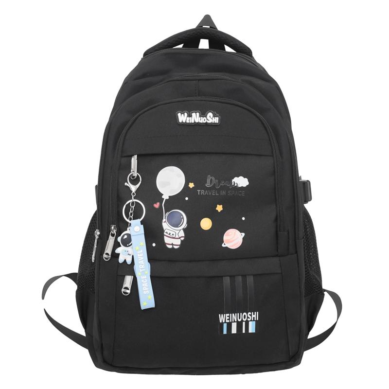 

Детский школьный рюкзак с героями мультфильмов для учащихся трех-шести классов, рюкзак большой емкости для мальчиков и девочек чёрный