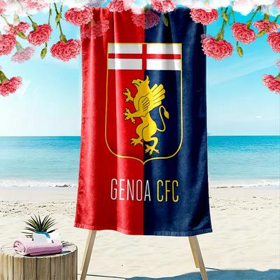 Genoa CFC Print Beach Towel, Large Soft Quick Dry Towel for Beach Camping Swimming