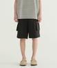 Bermuda Cargo Nylon Shorts Black