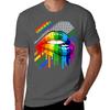 Proud Rainbow Lips Pride Tshirt Unisex T Shirts For Unisex Casual T Shirts With Prints Tshirt