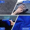 1-10pcs Microfiber Car Washing Towel Soft Quick Drying Windows Mirrors Wiping Rags Home Double Layer Cleaning Cloths